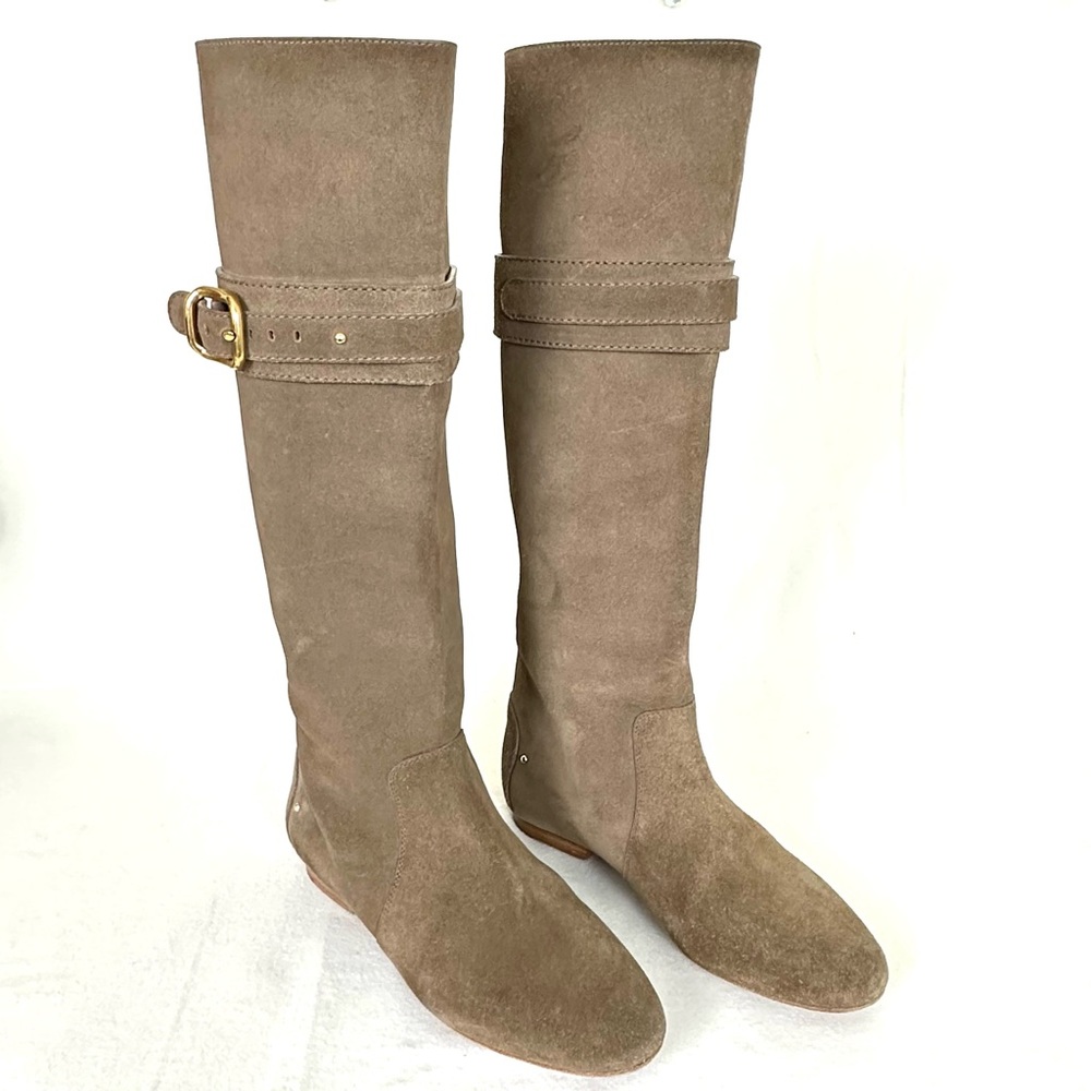 CHLOE Women’s Paddington Suede Riding Boots Quiet Luxury Made in Italy, Size 5.5